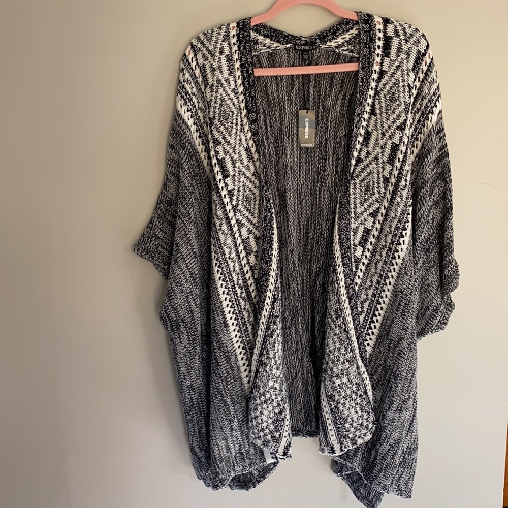 Express Aztec Cardigan - One Size - Picture 6 of 11